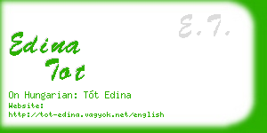 edina tot business card