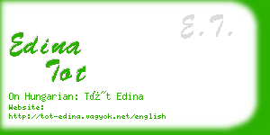 edina tot business card